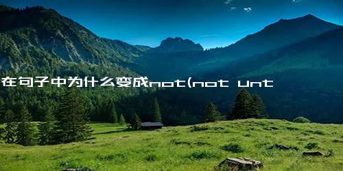 no在句子中为什么变成not(not until)